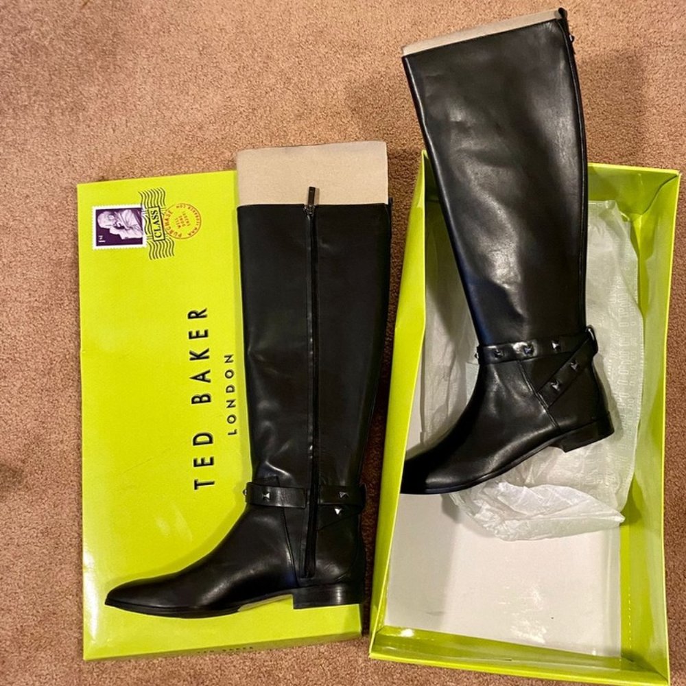 TED BAKER LONDON Women's High Boots, Black, 9.5
